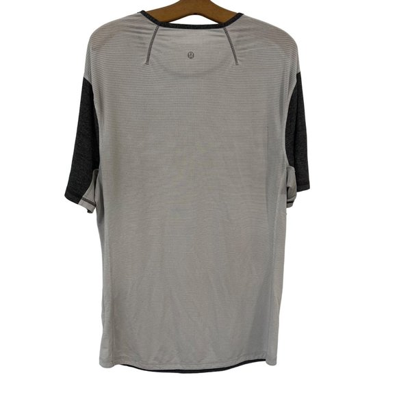 Lululemon Pocket Running Shirt Mens Crew Neck Short Sleeve Stretch Activewear L - Picture 2 of 8